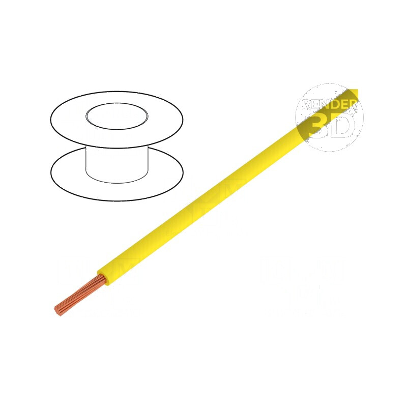 Cablu litat OFC 0,22mm2 PVC galben 49V 200m 1x0,22mm2 | Electronic-mag.ro | Componente Electronice Cablu litat OFC 0,22mm2 PVC galben 49V 200m 1x0,22mm2 | Electronic-mag.ro | Componente Electronice