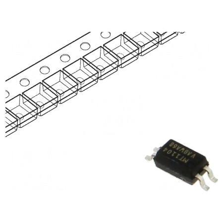 Optocuplor SMD cu 1 Canal, 3,75kV Izolație, 70V Uce | Electronic-mag.ro | Componente Electronice