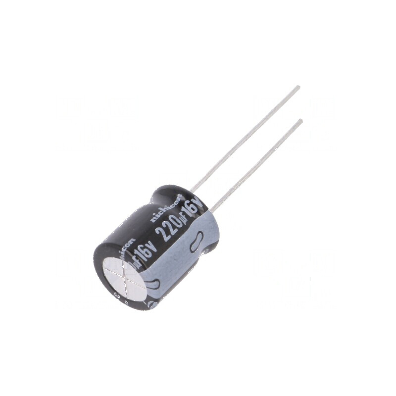 Condensator electrolitic THT 220uF 16V 10x12,5mm ±20% | Electronic-mag.ro | Componente Electronice