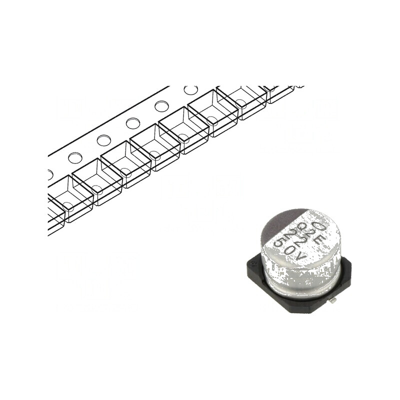 Condensator electrolitic SMD 22uF 50V Ø8x6,2mm ±20% 1000h | Electronic-mag.ro | Componente Electronice Condensator electrolitic SMD 22uF 50V Ø8x6,2mm ±20% 1000h | Electronic-mag.ro | Componente Electronice