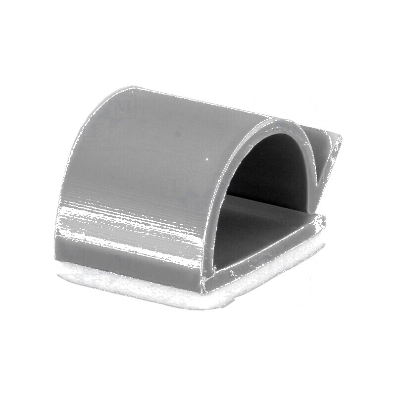 Baze autoadezive pentru coliere, 13,2mm, PVC gri | Electronic-mag.ro | Componente Electronice