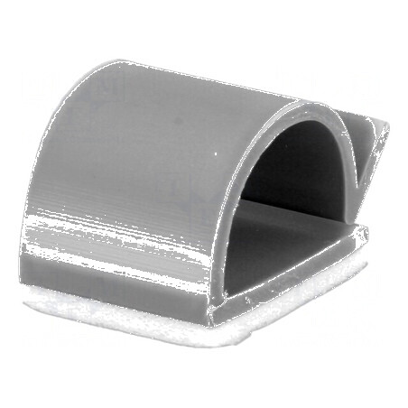 Baze autoadezive pentru coliere, 13,2mm, PVC gri | Electronic-mag.ro | Componente Electronice