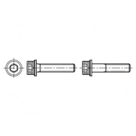 Şurub cu flanşă M6x30 - Cap zimţuit, cap rotund imbus | Electronic-mag.ro | Componente Electronice