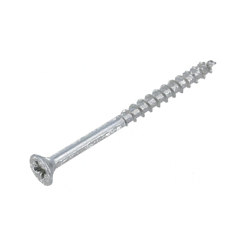 Şurub lemn 6x80mm Cap îngropat Pozidriv PZ3 oţel zincat | Electronic-mag.ro | Componente Electronice