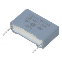 Condensator polipropilenă X2 100nF 5x11x17,5mm THT ±20% | Electronic-mag.ro | Componente Electronice