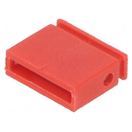 Conector şiruri pini jumper mamă 5,08mm 1x2 3A roşie | Electronic-mag.ro | Componente Electronice