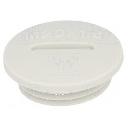 Capac de protecție M20 1,5 IP54 poliamidă gri 6mm | Electronic-mag.ro | Componente Electronice