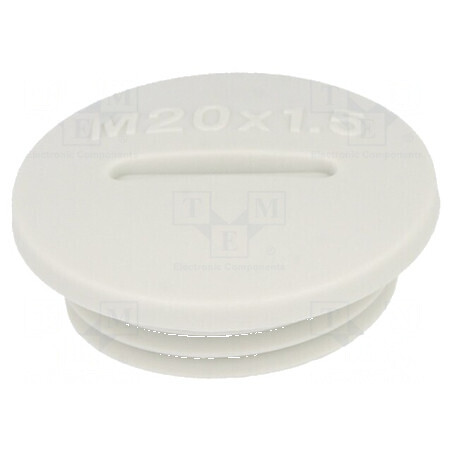 Capac de protecție M20 1,5 IP54 poliamidă gri 6mm | Electronic-mag.ro | Componente Electronice