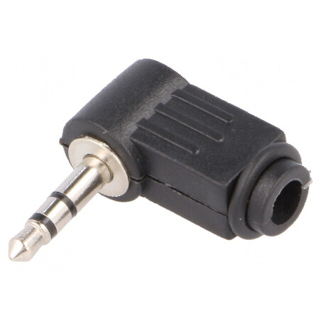 Conector Jack 3,5mm mufă tată stereo unghi 90° | Electronic-mag.ro | Componente Electronice