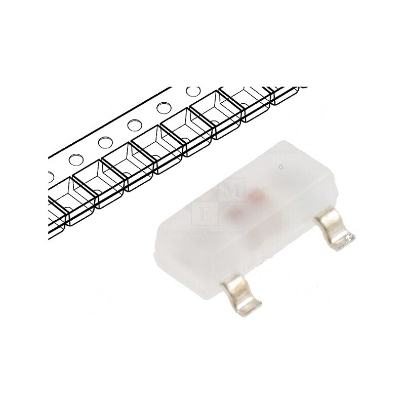 LED SMD SOT23 Roșie/Verde 3x1,3mm 20mA | Electronic-mag.ro | Componente Electronice