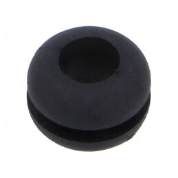 Manșon negru Øorif.mont 6,4mm Øorif 4,8mm -40÷135°C UL94HB | Electronic-mag.ro | Componente Electronice