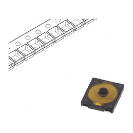 Microîntrerupător TACT SPST 0,02A 15VDC SMT Poz: 2 | Electronic-mag.ro | Componente Electronice