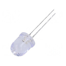 LED 10mm albastru 4200-5800mcd 30° convex | Electronic-mag.ro | Componente Electronice