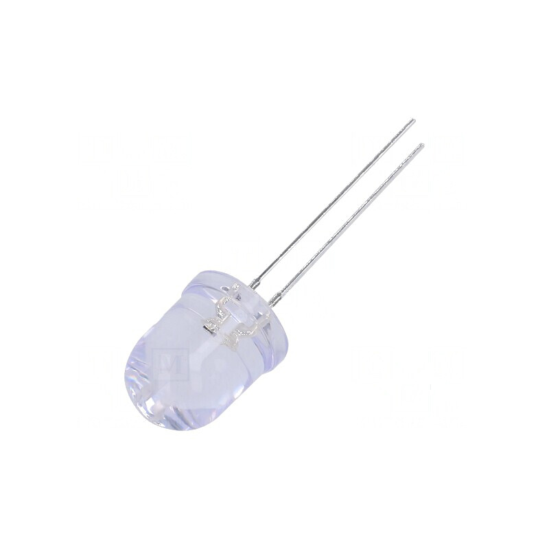 LED 10mm albastru 4200-5800mcd 30° convex | Electronic-mag.ro | Componente Electronice