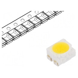 Banda LED SMD 3528 PLCC4 Alb Cald 2000mcd 50m 120° 3-3,8VDC | Electronic-mag.ro | Componente Electronice