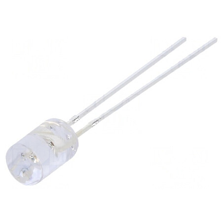 LED 5mm roșie 500-750mcd 100° plat, Nr. term: 2 | Electronic-mag.ro | Componente Electronice