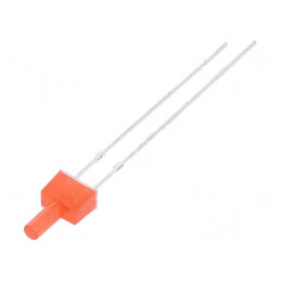 LED 2mm roșie 150-220mcd 90° plat, Nr. term: 2 | Electronic-mag.ro | Componente Electronice