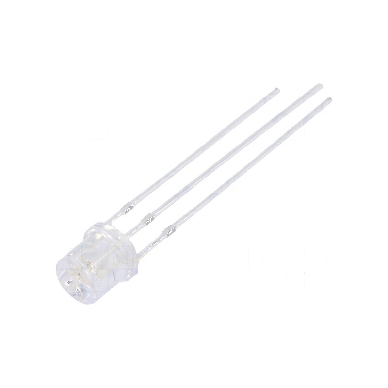 LED 5mm Roșie Verde 140° Plat Nr. Term: 3 | Electronic-mag.ro | Componente Electronice