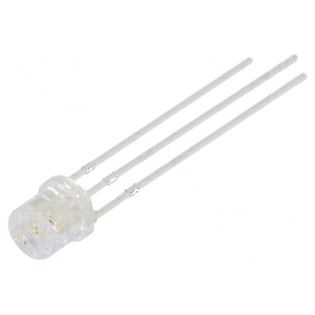 LED 5mm roșie/galbenă 140° plat, Nr. term 3 | Electronic-mag.ro | Componente Electronice