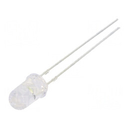 LED 5mm Alb Rece 18000mcd 15° Convex | Electronic-mag.ro | Componente Electronice