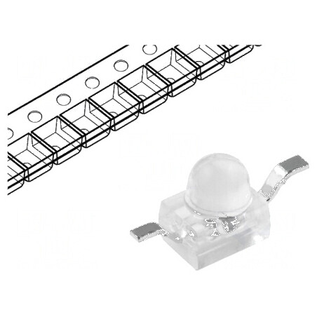 LED SMD Gull Wing Galben 110-700mcd 2,5x2x2,8mm 20° 30mA | Electronic-mag.ro | Componente Electronice