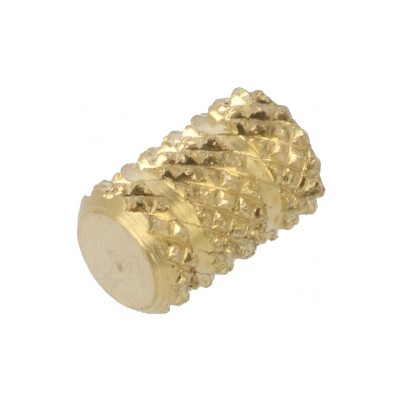 Adaos filetat alamă M3 6,4mm pentru plastic - BN 37872 | Electronic-mag.ro | Componente Electronice