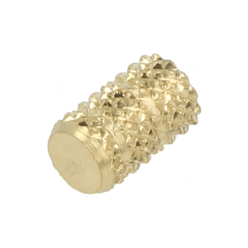 Adaos filetat alamă M3, 7.45mm pentru plastic - BN 37875 | Electronic-mag.ro | Componente Electronice Adaos filetat alamă M3, 7.45mm pentru plastic - BN 37875 | Electronic-mag.ro | Componente Electronice