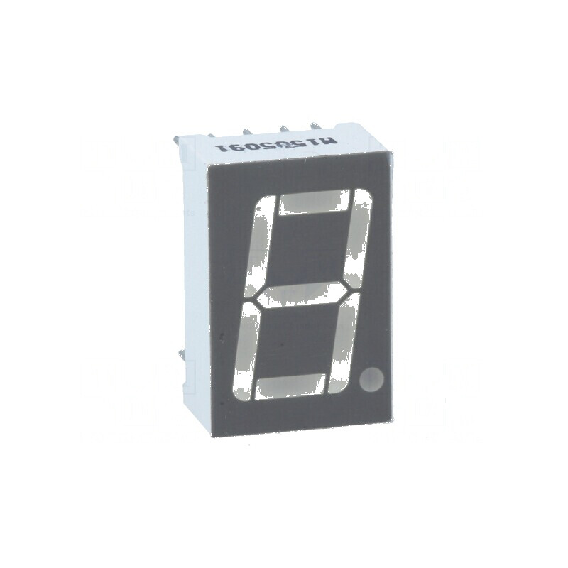 Afişaj LED 7 segmente 14,2mm 0,56 roşie anod | Electronic-mag.ro | Componente Electronice