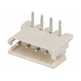 Conector cablu-placă soclu tată Mini-SPOX 2,5mm 4 PIN THT 3A | Electronic-mag.ro | Componente Electronice
