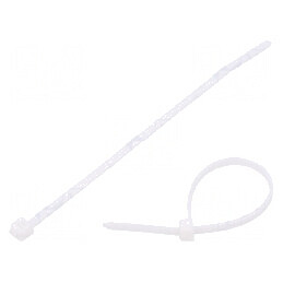 Colier de strângere poliamidă albă 100mm 80N T18R | Electronic-mag.ro | Componente Electronice