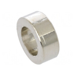 Manşon distanţier cilindric 4mm alamă nichel 10mm diametru exterior | Electronic-mag.ro | Componente Electronice