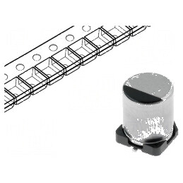 Condensator electrolitic low ESR SMD 33uF 50V Ø8x6,2mm | Electronic-mag.ro | Componente Electronice