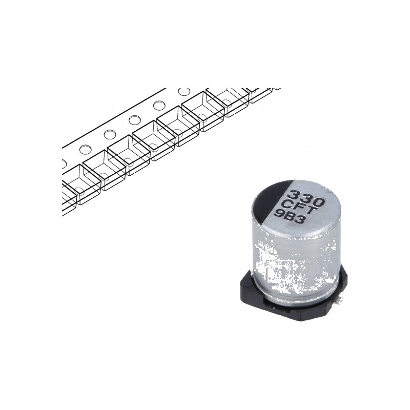 Condensator electrolitic SMD 330uF 16V 6,3x7,7mm low ESR | Electronic-mag.ro | Componente Electronice Condensator electrolitic SMD 330uF 16V 6,3x7,7mm low ESR | Electronic-mag.ro | Componente Electronice