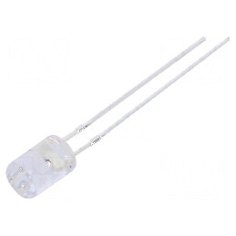 LED 5mm galben 500-750mcd 100° plat 12-15VDC | Electronic-mag.ro | Componente Electronice