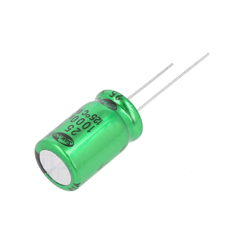 Condensator electrolitic THT 1000uF 25VDC 12,5x20mm ±20% | Electronic-mag.ro | Componente Electronice