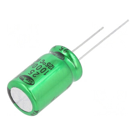 Condensator electrolitic THT 1000uF 25VDC 12,5x20mm ±20% | Electronic-mag.ro | Componente Electronice