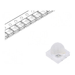 Emițător IR 830÷850nm transparent SMD 280÷450mW 50° | Electronic-mag.ro | Componente Electronice