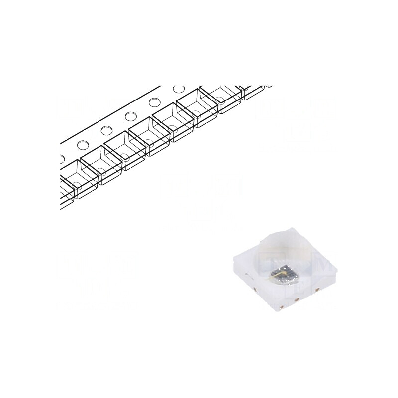 Emiţător IR 830-850nm SMD transparent 280-450mW 120° | Electronic-mag.ro | Componente Electronice
