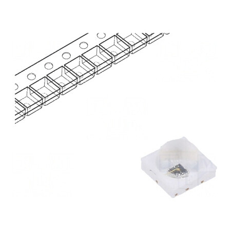 Emiţător IR 830-850nm SMD transparent 280-450mW 120° | Electronic-mag.ro | Componente Electronice