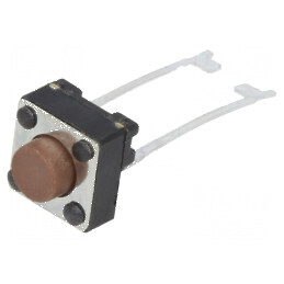 Microîntrerupător TACT SPST 0,05A 12VDC THT Pozitie 2 | Electronic-mag.ro | Componente Electronice
