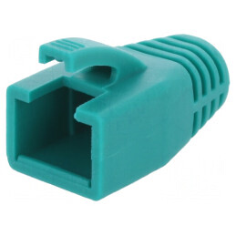 Protecție mufă RJ45 8mm verde | Electronic-mag.ro | Componente Electronice
