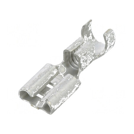 Terminal plat 6,3mm mamă 3÷6mm² crimpat pe cablu drept | Electronic-mag.ro | Componente Electronice