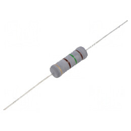 Rezistor metal oxide THT 150Ω 5W ±5% Ø8,5x26mm | Electronic-mag.ro | Componente Electronice
