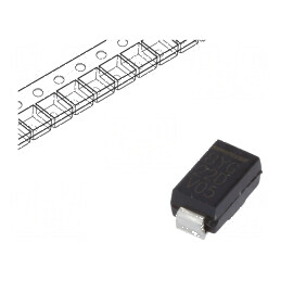 Diodă redresoare SMD 200V 2A 25ns DO214AC SMA Ufmax 1,1V | Electronic-mag.ro | Componente Electronice
