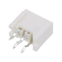 Conector FFC/FPC drept 4 PIN Non-ZIF THT cositorit 1,25mm | Electronic-mag.ro | Componente Electronice