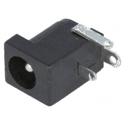 Conector alimentare DC 5,5/2,5mm soclu tată THT | Electronic-mag.ro | Componente Electronice