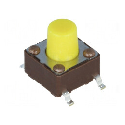 Microîntrerupător TACT SPST-NO 0,05A/12VDC SMT | Electronic-mag.ro | Componente Electronice
