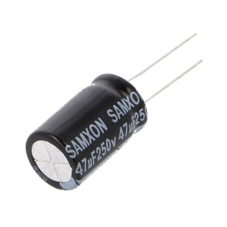 Condensator electrolitic THT 47uF 250VDC 12,5x20mm ±20% | Electronic-mag.ro | Componente Electronice