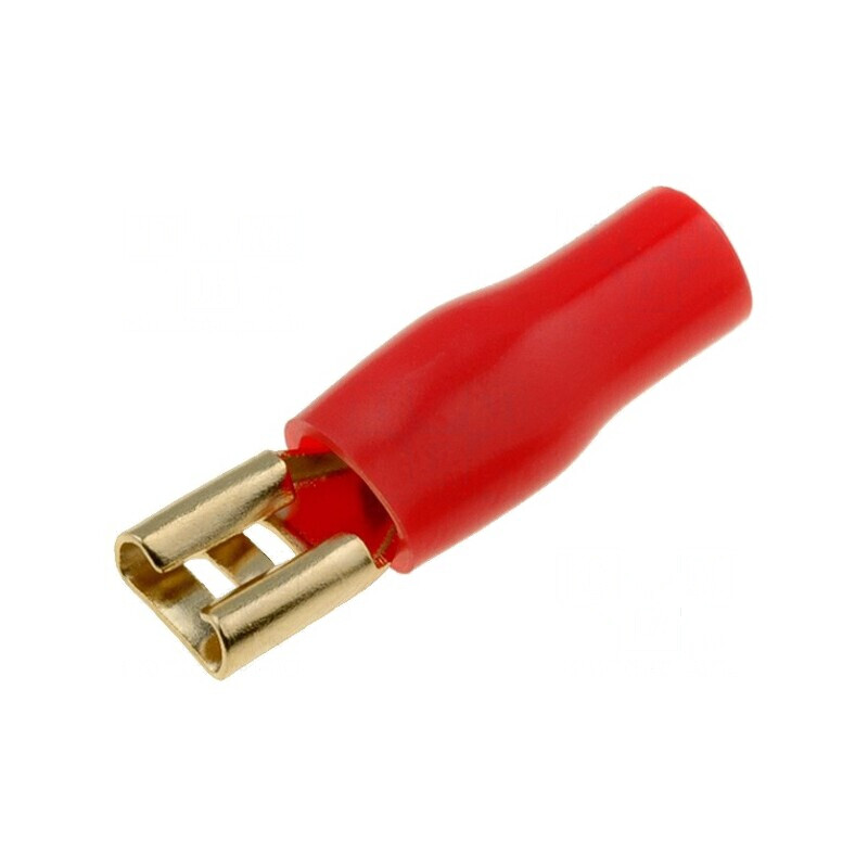 Terminal plat 4,8mm aurit roșu mamă izolată | Electronic-mag.ro | Componente Electronice Terminal plat 4,8mm aurit roșu mamă izolată | Electronic-mag.ro | Componente Electronice