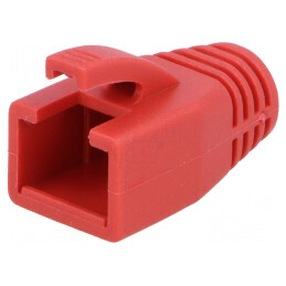 Protecție mufă RJ45 8mm roșie | Electronic-mag.ro | Componente Electronice